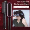 2 In 1 Negatieve ionkam Kam professionele dual-purpose spalk Haar rechteiger binnenkant van de gesp gietkam Hair Styler Tool 220623