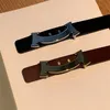 2022 beroemde merk damesmode lederen riemen ontwerper hoge kwaliteit metalen h gesp meisjes retro vintage taille band voor jeans klassieke luxe topselling