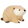 CM Mooie Levense Lifelike Otter Plush Toys Gevulde realistische wilde dierenpoppen Zacht Lazy Cushion Room Decor Kerstcadeau J220704