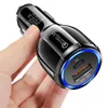 18W QC3.0 USB Telefoon 3A Power Outlet Adapter PD Type-C Fast Car Charger voor Xiaomi Samsung iPhone