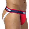 Men de sous-pants Men Mesh Jockstrap sous-vêtements G-strings Thongs Sexy Gay Penis Pouch Bikini Birn
