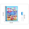 20 Style Magic Water Drawing Book Colorning Doodle Pen Paint Board for Kids Toys 5pcs Gholesale Hift