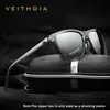 Veithdia unissex retro alumíniotr90 quadrado polarizado óculos de sol lente vintage acessórios óculos de sol para homens mulheres 220620