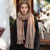 Genuine Pure Cashmere Scarf 2022 New Classic Houndstooth Plaid Winter British Style Thick Warm L2207296077610