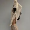 Hoodies للنساء من النوع الثقيل 2022 الأزياء النسائية غير النظامية الأكمام الطويلة جولة الرقبة الصلبة لونها فضفاضة الخريف قمم غير رسمية
