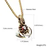 Jewelry Fashion Stainless Steel Men Necklace Scorpion With Stone Golden Silver Pendant High quality Necklaces For Men241r