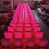 مصنع الجملة New Pro 9PCS بطارية مدعومة بالضوء LED LED WEDERESS DMX RGBWAUV DJ Event Par Light مع IR Remote