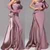 Plus Size Mermaid Mor of the Bride Dresses Satin Silk Celebration Evening Party Prom Gästbröllopskläder utan handske