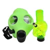 Newest Silicone Gas Mask Smoking Pipe Bong Shisha With Skull Acrylic Bongs Hookah Bubbler Tobacco Tubes Oil Rig Water Pipes