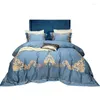 Наборы постельных принадлежностей Caiyitang 100% хлопчатобумажная подушка наборы кровати шелк, как вышиваемая лист Королевский Краткий Стиль.