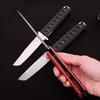 1pcs Üst kaliteli flipper katlanır bıçak D2 Tanto Point Blade Naylon Fiber Çelik Sac Hızlı Tutma Hızlı Açık Bıçaklar 2 Tapı Renkleri