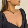 Collier ras du cou en velours de mode coréenne pour femmes Vintage gothique Sexy bijoux élégants sur les accessoires de collier de cou