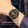 Regarder Men 2022 Fashion Men Sport Watch Luxury Men Busins Stainls Steel Quartz Luminous Clock Date Man Casual Leather4766157