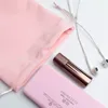 Pink Velvet Presentväskor Eyewear Nails Candle Key Chain Packaging Pouches Smyckespåsar Titta på parfym Säck