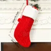 Knitting Wool Christmas Stocking Xmas Tree Stockings Santa Candy Gift Bag Sock Christmas Party Hanging Decorations Socks BH7159 TYJ