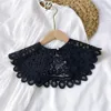 25 Styles Fake Tie Collars Shawl O-neck Doll False Collar Shirt Women Hollow Crochet Lace Detachable Half Faux Col