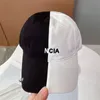 قبعات الكرة العلامة التجارية أزياء القبعات Caps Cap for Women Men Letters Luxury Wave Embroidery Baseball Cap Casquette Denim Print Caps Beanie