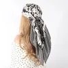 Satijnen Sjaal Voor Haar Designer Luxe Merk Hoofddoek Hals Zijden Hoofd Sjaals Bandana Dames Zakdoek 90X90 CM Hoofddoek 220628