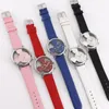 Armbanduhr Fashion Round Quartz Innovative Cartoon Zifferblatt Casual Armband Uhr Lederband Mode Uhr wasserdichtes Armbanduhr für Frauen