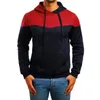 Men's Hoodies & Sweatshirts Men's Casual Color Block Top Hooded Pullover Sweatshirt With Pocket Memory Foam Slip SlipperMen's