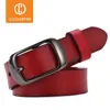 Women's strap casual all-match Women brief genuine leather belt women pure color s Top quality jeans WH001 W220411