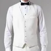 メンズスーツブレザーホワイトフォーマルウェディングタキシードグルーム3ピーススリムフィットビジネスマンファッション服男性セットジャケットベストパンツ