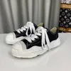 MMY Maison Mihara Yasuhiro Scarpe Hank Sneakers basse basse Scarpe da ginnastica unisex in tela Stringate Punta a forma di punta per le donne Designer di lusso Scarpe con cappuccio in gomma Factory 60