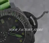 Watch of Men Classic Series 00961 حركة أوتوماتيكية 47 ملم عكس اتجاه عقارب الساعة الدوارة حزام مطاط أخضر غوص مضيئة 2012