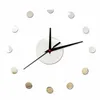 Relógios de parede pequenos pontos de relógio diy design moderno design acrílico silencioso cozinha decorativa adesivos auto-adtendos decorwallwall