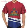 PLstar Cosmos Baseball Jersey Shirt 3d Stampato Haiti Custom You Name Donna Uomo Casual s hip hop Top 220708