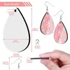 Jewelry Pouches Bags Pieces Sublimation Blank Earrings Unfinished Teardrop Heat Transfer Earring Pendant For DIY MakingJewelry