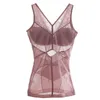 Nxy Garment Spring and Summer Mesh Lace No Steel Ring Bra Bra Bra مع كوب تشكيل ملابس البطن Top 220525