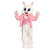 Roupas de mascote de coelho colete de páscoa trajes de alta qualidade personagem de desenho animado roupas de adultos tamanho Natal carnaval festa de aniversário outdoor outfit