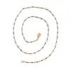 Chains Fashion Stainless Steel Link Cable Chain Necklace Gold Multicolor Enamel Necklaces Women Men Jewelry Gifts 60-50cm Long 1 PCChains