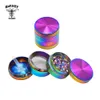 PIPE New colorful zinc alloy 40mm four layer metal smoke mill