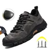 Hommes chaussures de travail hommes acier orteil respirant caoutchouc AntiSmash travail bottes de sécurité sécurité industrielle homme bottes hommes chaussures de sécurité 220728