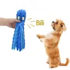 8 gambe polpo morbido peluche ripiene giocattoli per cani gioco all'aperto interattivo squeaky cani giocattolo sirena suono carta masticare dente giocattolo