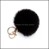 Porte-clés Imitation Rex Fourrure De Lapin En Peluche Porte-clés Sac Dessin Animé Pendentif Cône Voiture Boule De Cheveux Accessoires Porte-clés 8 Cm Goutte Dhseller2010 Dhwyo