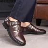 Scarpe casual in pelle Uomo Sandali neri 2022 Designer di lusso estivo Zapatillas De Hombre Chaussures220513
