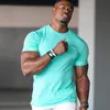 largetype Men Compression T shirt men Sporting Skinny Tee Shirt Male Gym Running Black Quick dry Fitness Sports 220712