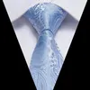 Men's Sky Blue Paisley Floral Jacquard Dress Vest & Necktie & Square Brand Wedding Groom Party Dinner Dress Vest Men Gilet Homme 220725