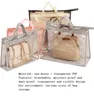 Clear Dustproof Storage bags PVC Transparent Zipper Hanging Pouch Bags Handbag Closet Organizer HH22-126