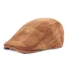 Bérets bande casquette d'hiver béret chaud pour hommes et femmes anglais vent avant chapeau Net rouge moyen-âge personnes âgées casquettesBérets Wend22