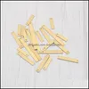 Charms 15pcs шириной 4 мм винтаж латунный плоский рек STAM подвесной кулон DIY Серьги для ожерелья аксессуары