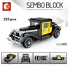 Sembo Blocks City Car Model Kit Classic Wecker Vintage Technical Vehicle Building Diy Bricks Toys Kids Speed ​​220715