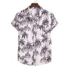 White Floral Print Short Sleeve Hawaiian Shirt Men 2022 Brand New Summer Beach Aloha Shirts Men Casual Harajuku Chemise Homme L220704