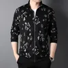 Men's Jackets Brand Designer Luxury Korean Print Zipper For Men Casual Fashion Stand Collar Coats Roupas J781MENS