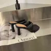 Slippers 2022 Женская обувь нового стиля модная и удобная квадратная сандалии высокий каблук на открытом воздухе Slippers 220514