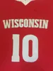 Sjzl98 Wisconsin Badgers College # 24 Bronson Koenig 10 Elvin Hayes # 22 Maillot Ethan Happ # 15 Maillot Sam Dekker personnalisé n'importe quelle taille, nom et numéro