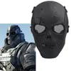 Party Masken Airsoft Maske Totenkopf Vollschutzmaske Militär - Schwarz 220823